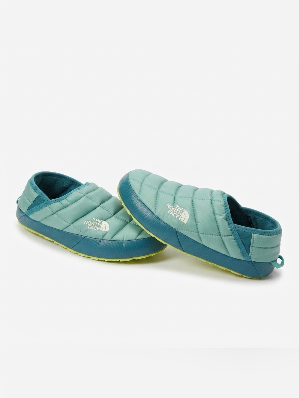 The North Face ThermoBall Traction Mule Slippers Teal Blue Size 9 W's
